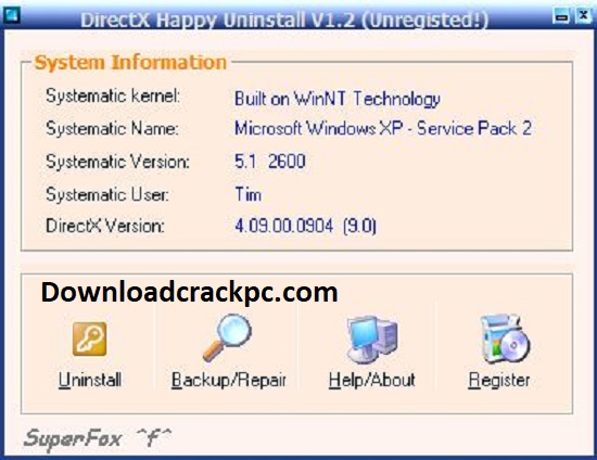 Directx Happy Uninstall Crack + Serial Key Free Download For Windows