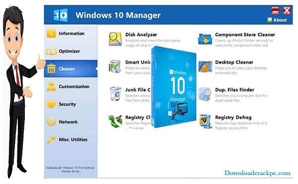 Windows 10 Manager Crack With Keygen Free Download [Latest]