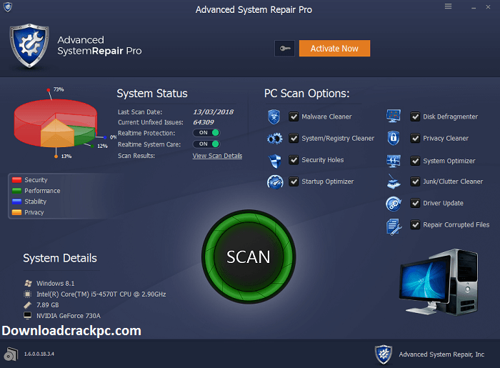 Advanced System Repair Pro 1.9.7.4 License Key Free Download